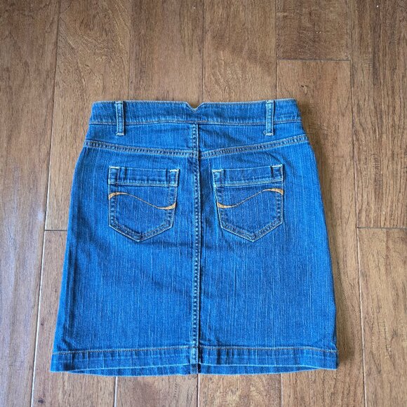 GAP Performance Stretch Skirt Women’s Size 2 Blue Jean Denim - Picture 4 of 4